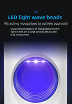 LED mosquito trap with purple light wave beads, indoor insect control device.