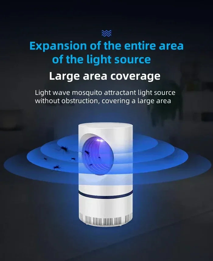 Electric mosquito trap with blue light and large area coverage for home insect control