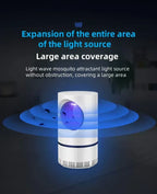 Electric mosquito trap with blue light and large area coverage for home insect control