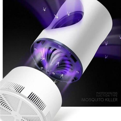 UV mosquito trap lamp with purple light and suction fan for insect control