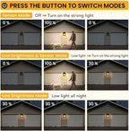 LED Solar Wall Light PIR Motion Sensor Outdoor Garden Yard Security Lamp